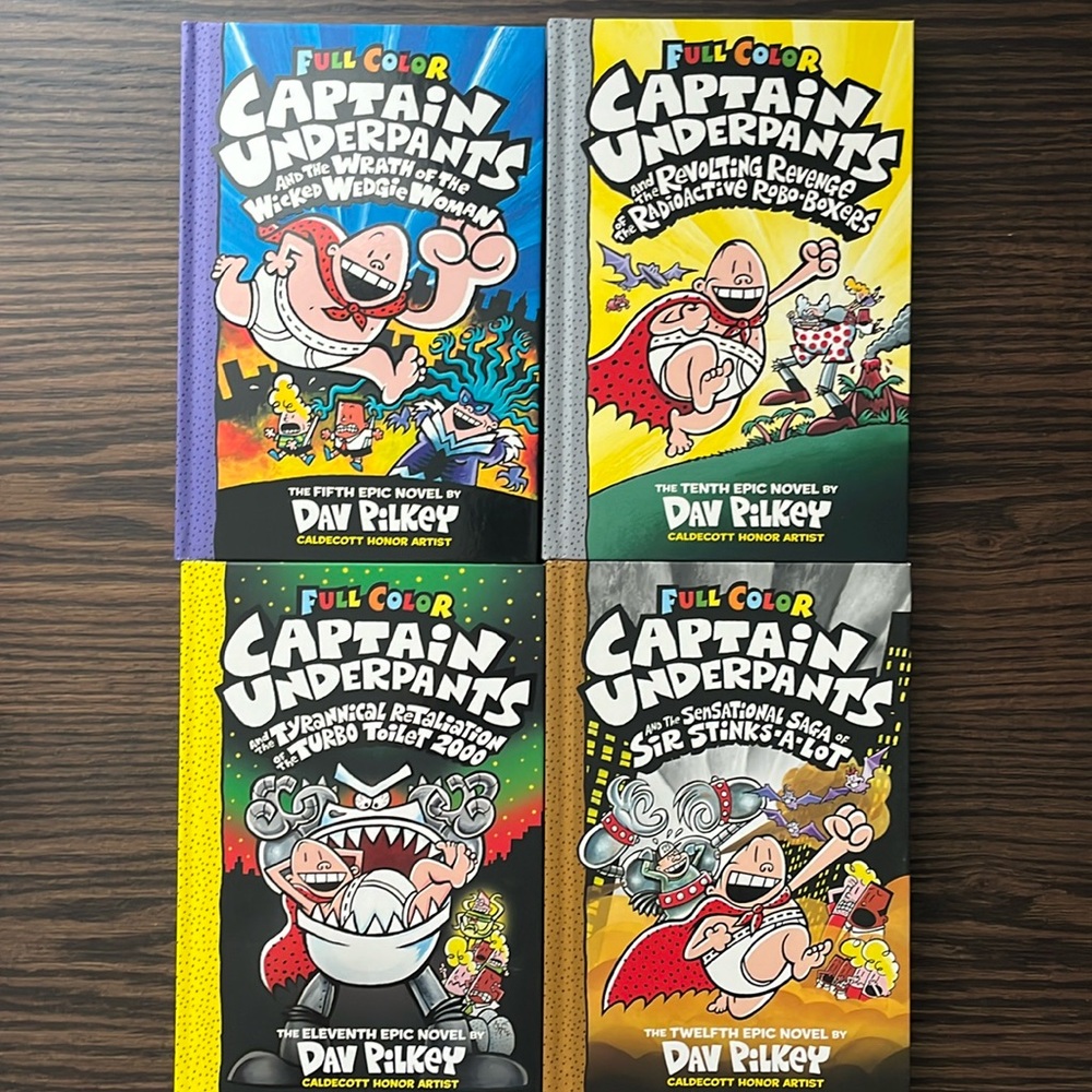 Captain Underpants Hardcover Book Set of 4